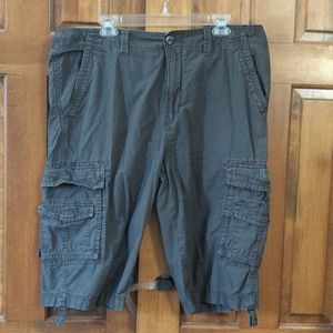 UNIONBAY Men's Gray/Brown Cargo Shorts